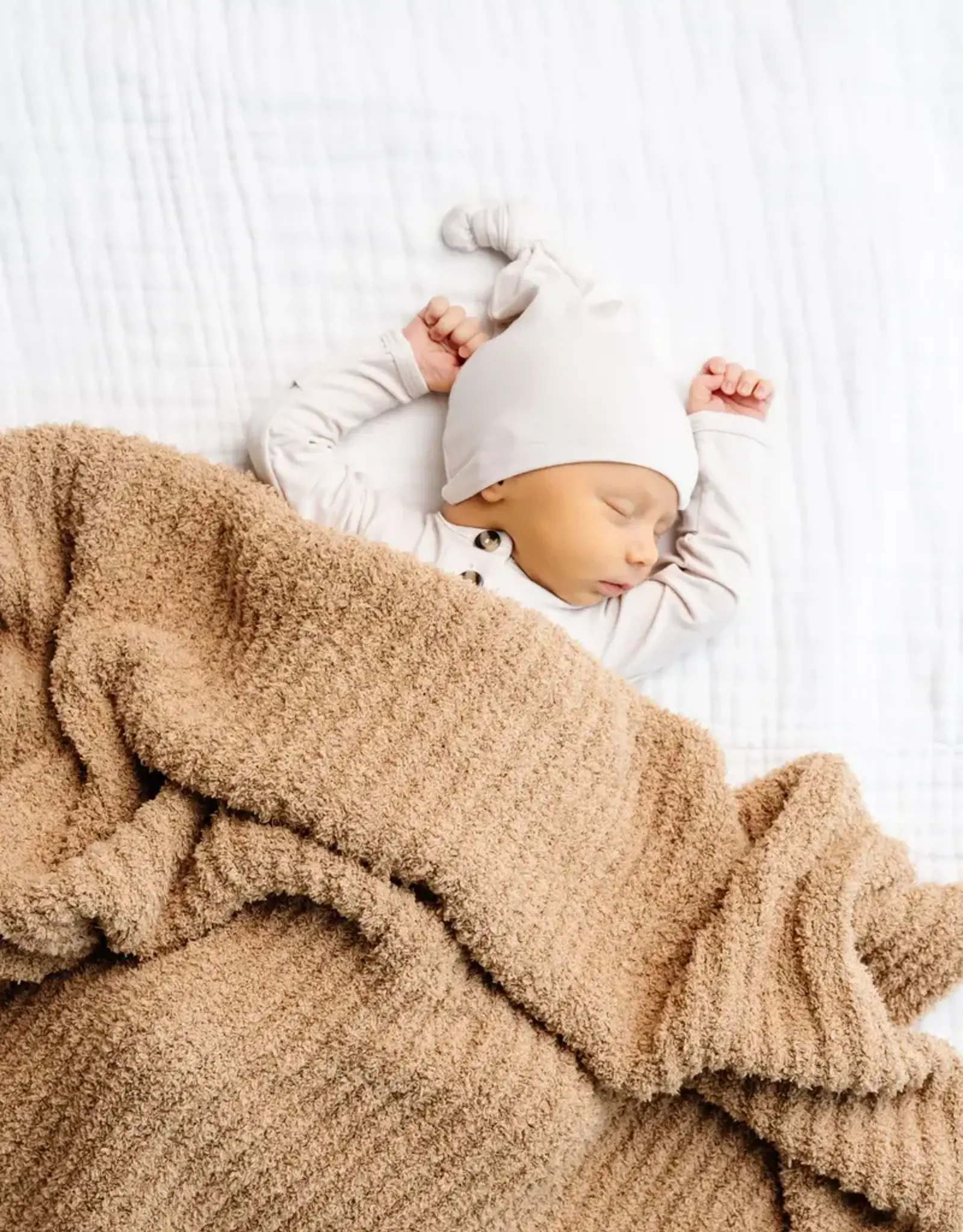 Chenille Blanket - Tan