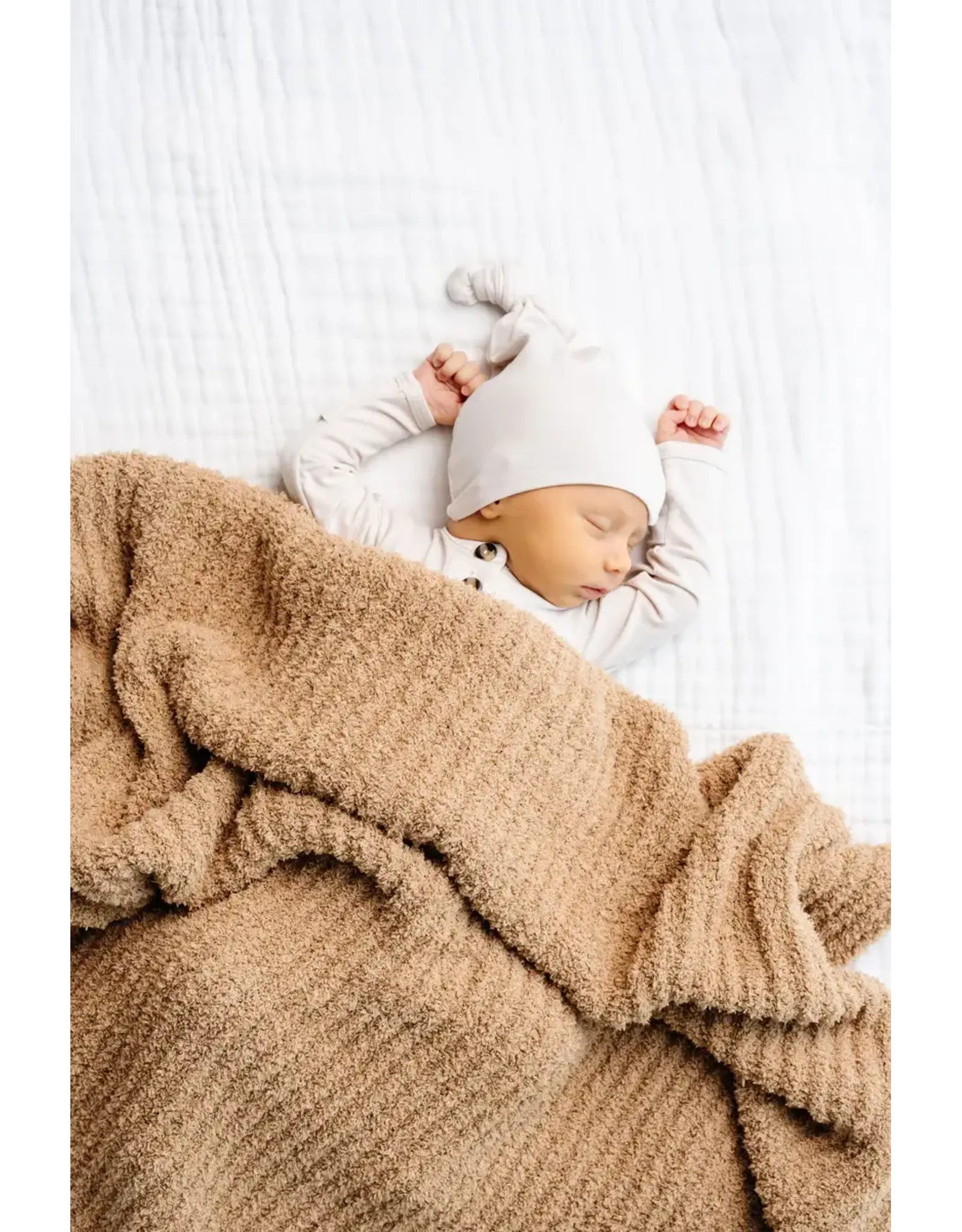 Chenille Blanket - Tan