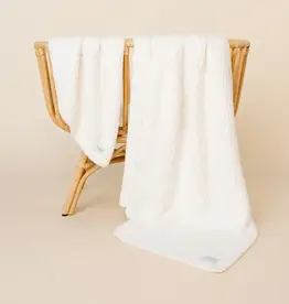 Chenille Blanket Large, White