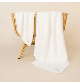 Chenille Blanket Large, White