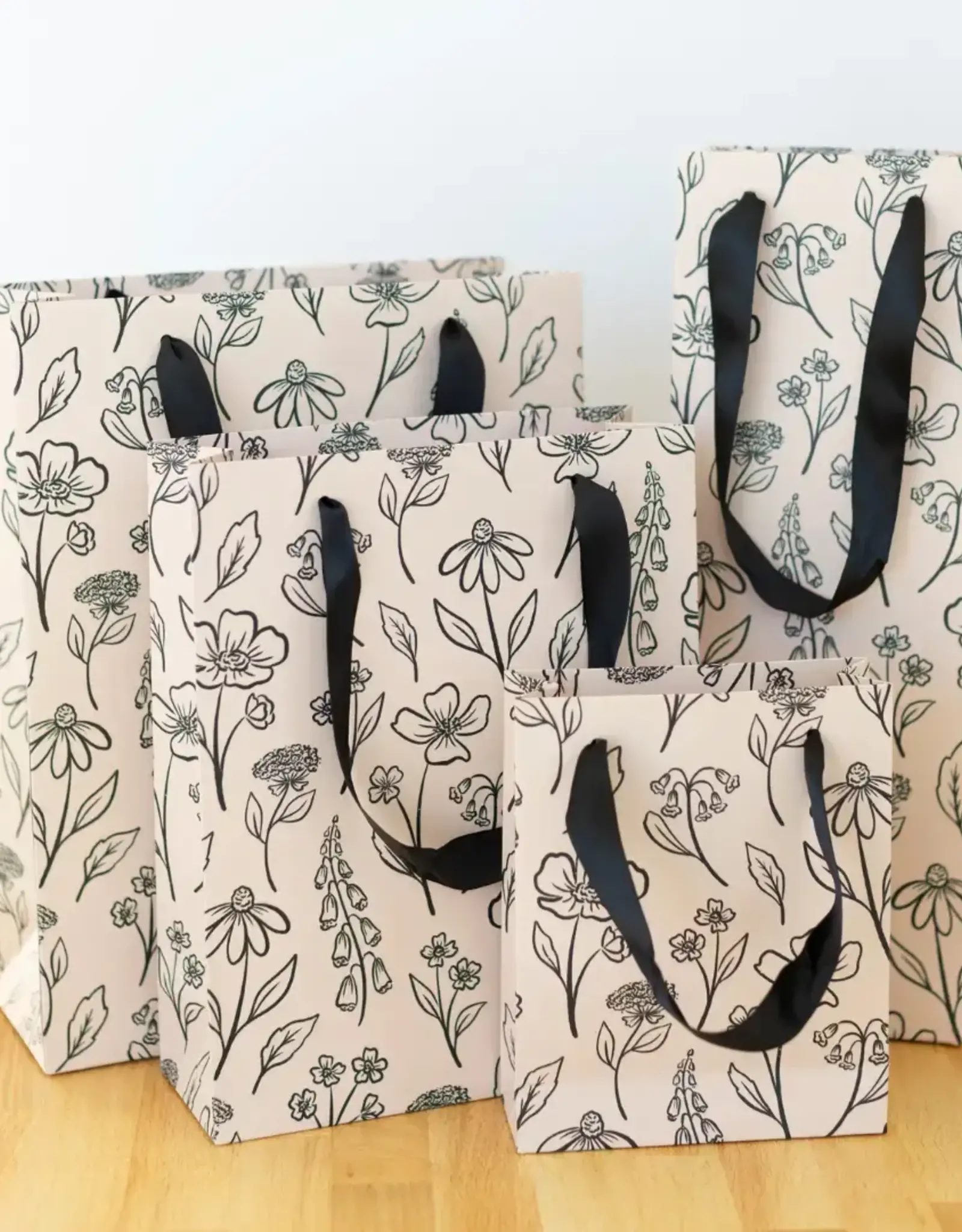 Pressed Floral Gift Bag