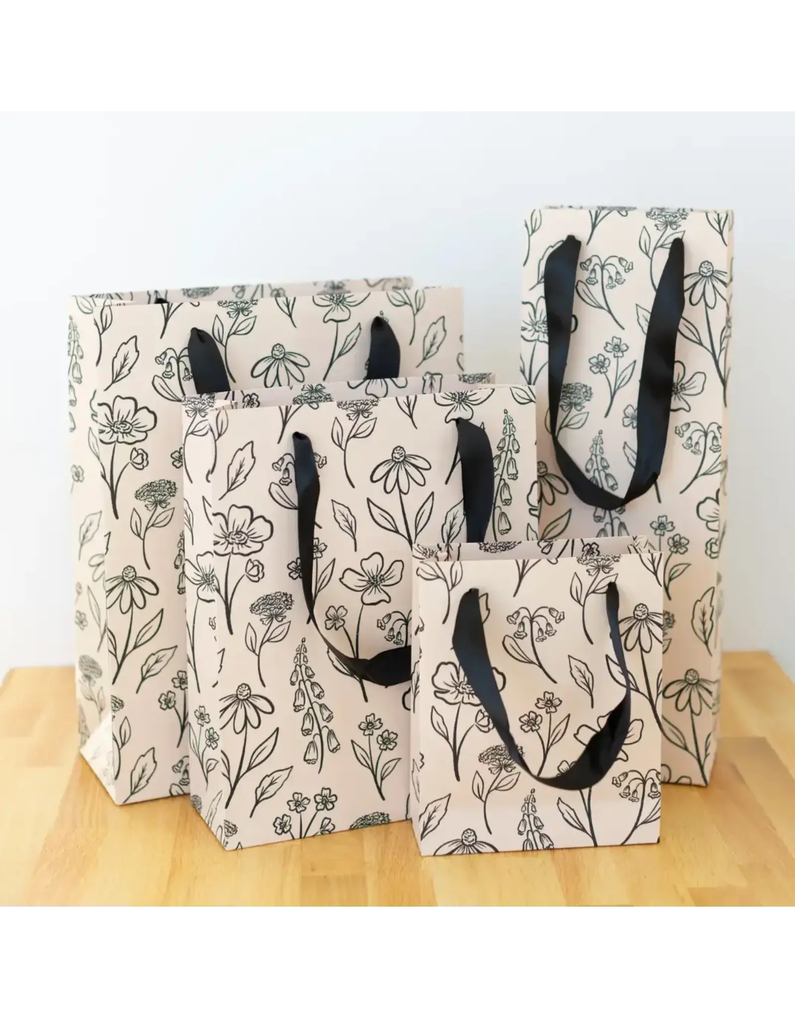 Pressed Floral Gift Bag