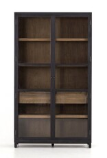 Millie Cabinet-Drifted Black/Oak