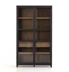 Millie Cabinet-Drifted Black/Oak