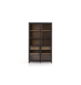 Millie Cabinet-Drifted Black/Oak