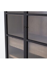 Millie Cabinet-Drifted Black/Oak