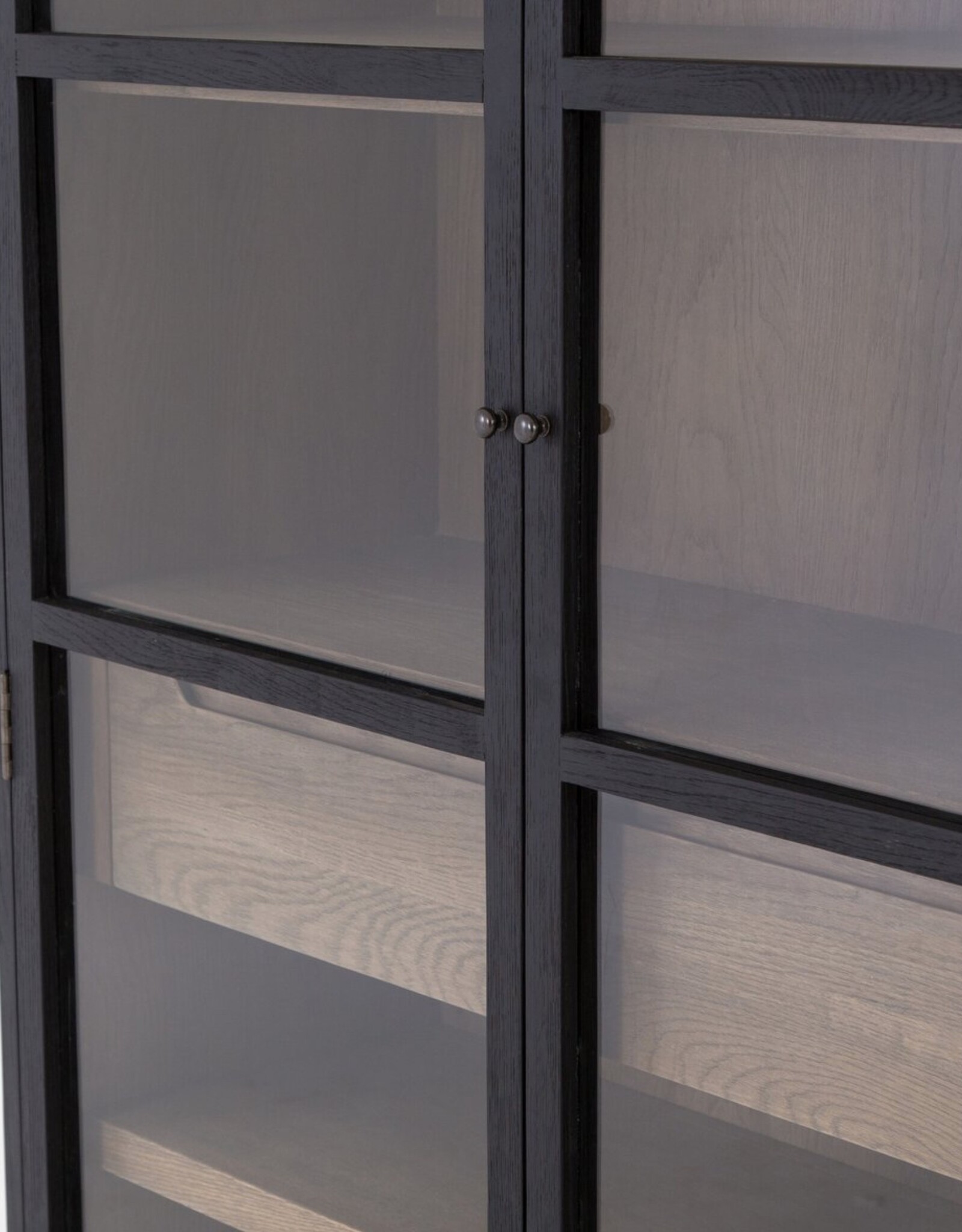 Millie Cabinet-Drifted Black/Oak