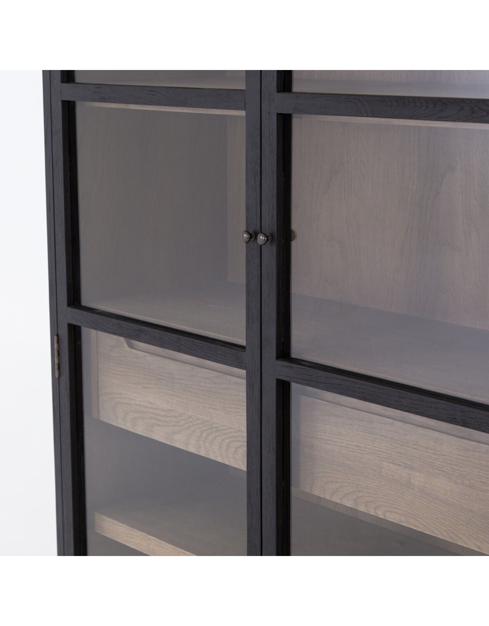 Millie Cabinet-Drifted Black/Oak
