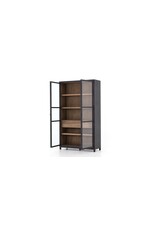 Millie Cabinet-Drifted Black/Oak
