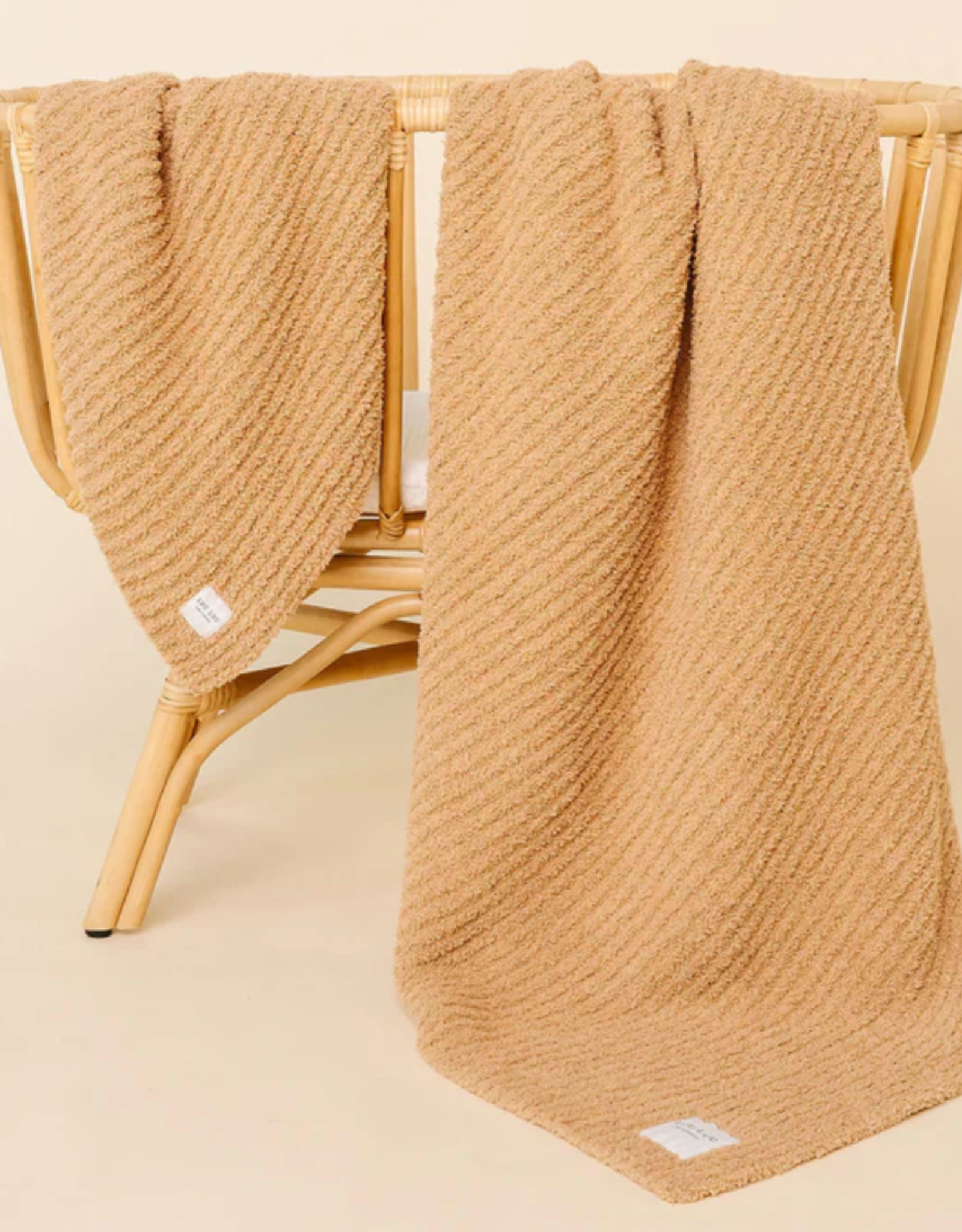 Chenille Blanket - Tan