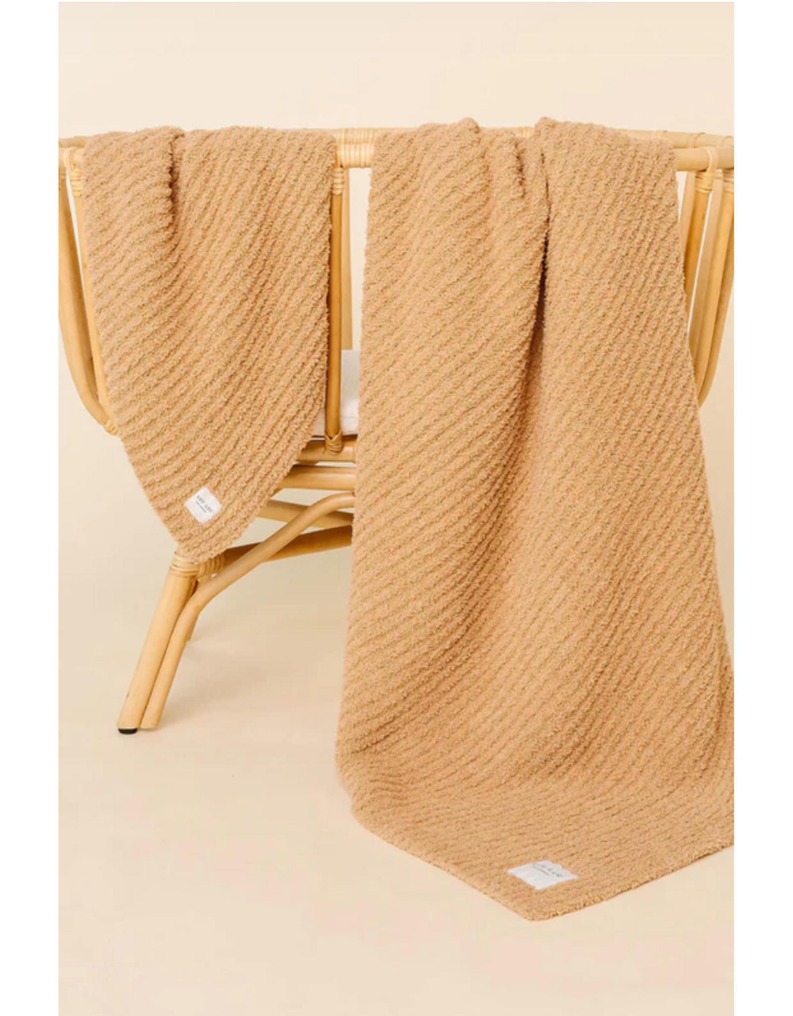 Chenille Blanket - Tan