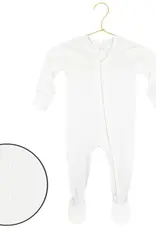 Wren Ribbed Zipper Footies