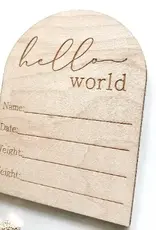 Hello World Baby Info Disc Arch