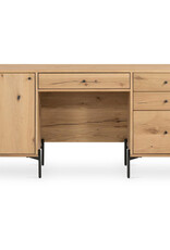 Eaton Executive Desk in Light Oak Resin