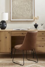 Eaton Executive Desk in Light Oak Resin