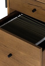 Eaton Executive Desk in Amber Oak Resin
