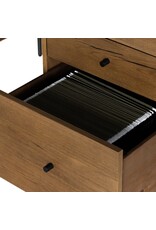 Eaton Executive Desk in Amber Oak Resin