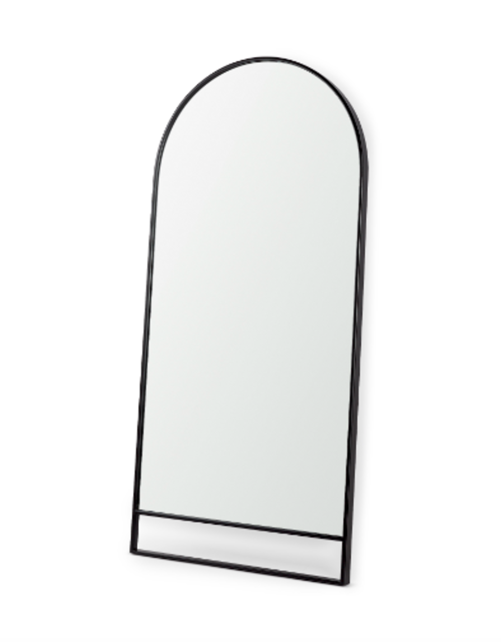 Sadie Arch Floor Mirror, Black - 36x76