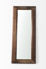 Gerome Brown Wooden Floor Mirror