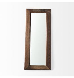 Gerome Brown Wooden Floor Mirror