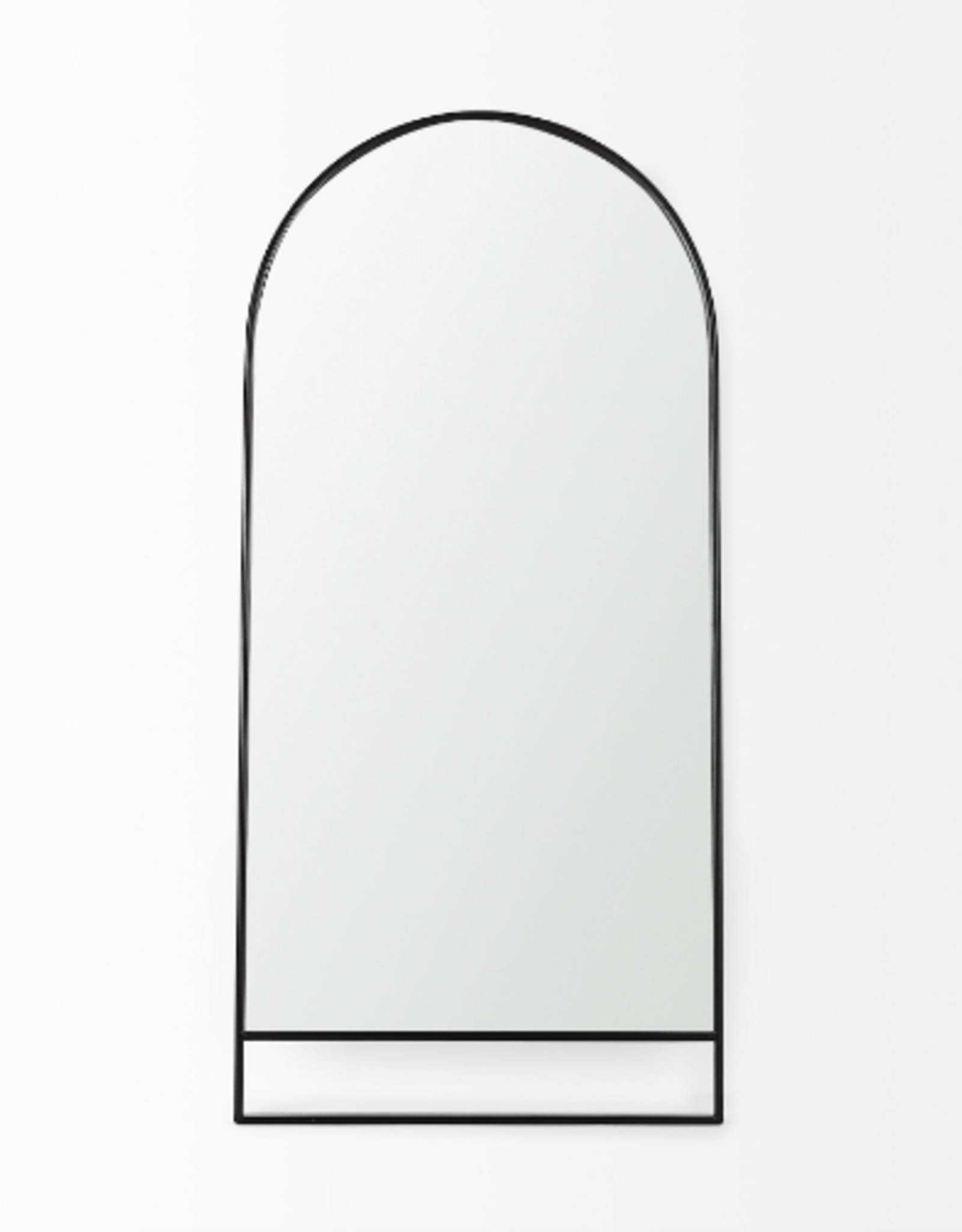 Sadie Arch Floor Mirror, Black - 36x76