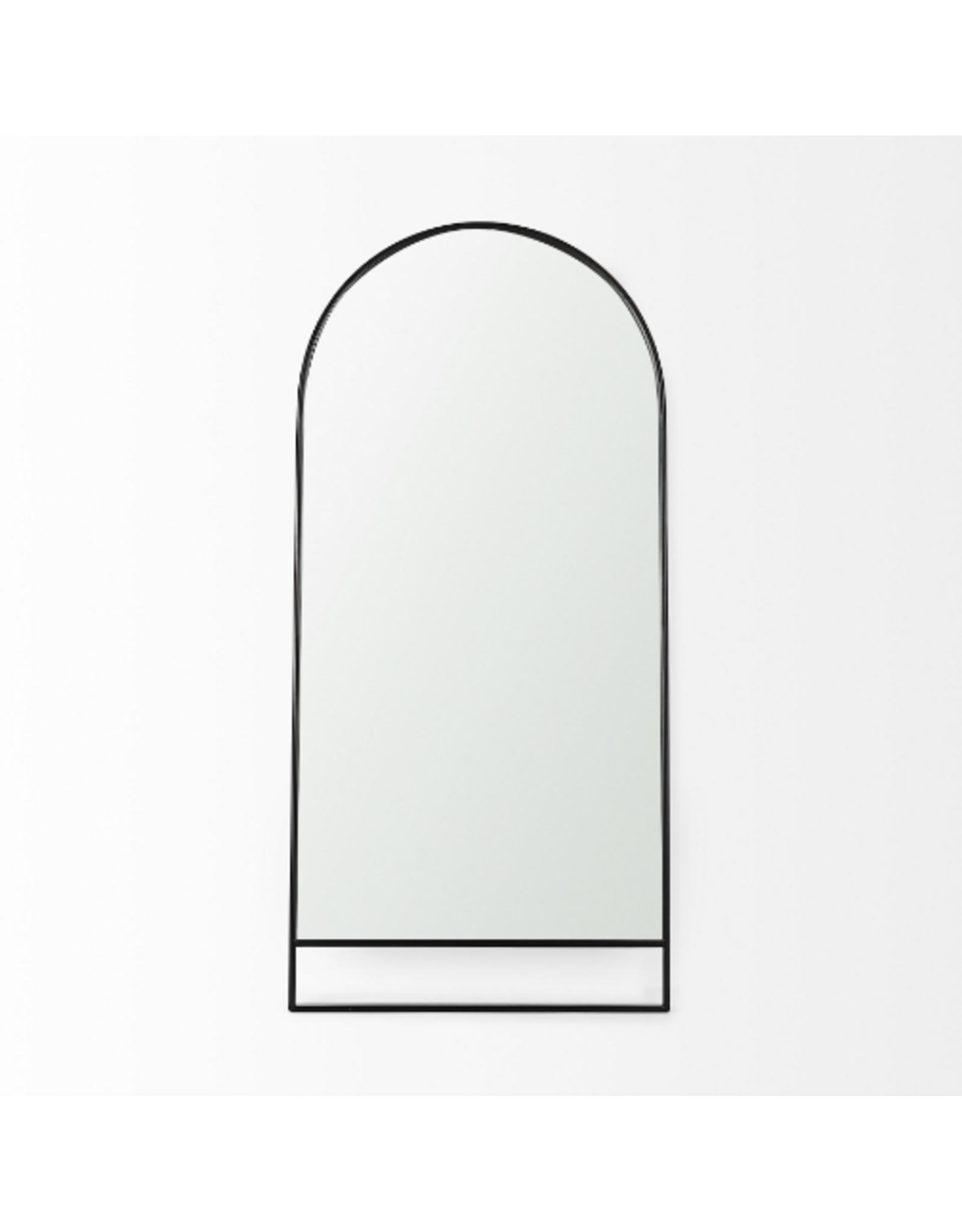 Sadie Arch Floor Mirror, Black - 36x76