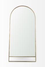 Sadie Arch Floor Mirror, Antique Gold  - 36x76