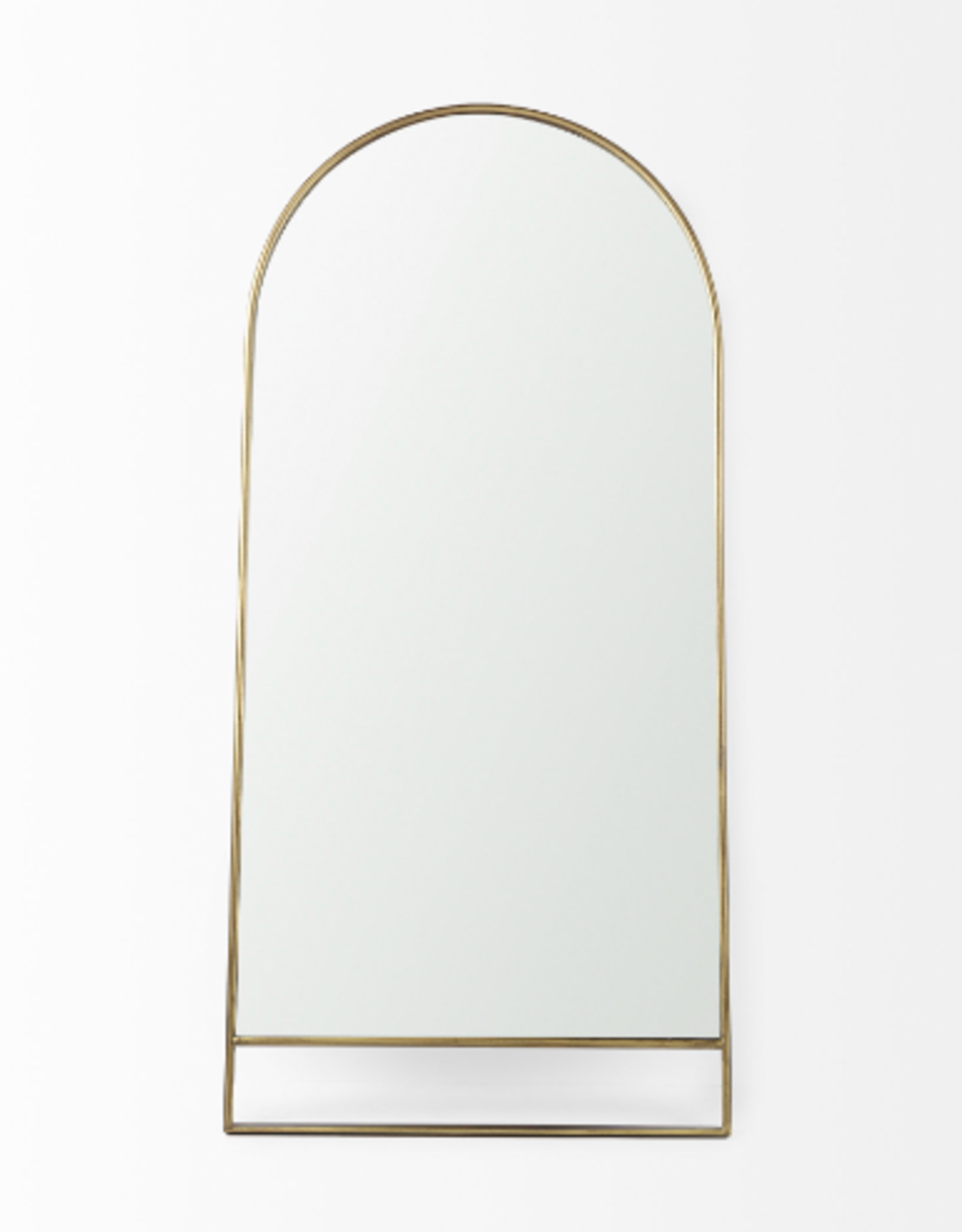 Sadie Arch Floor Mirror, Antique Gold  - 36x76