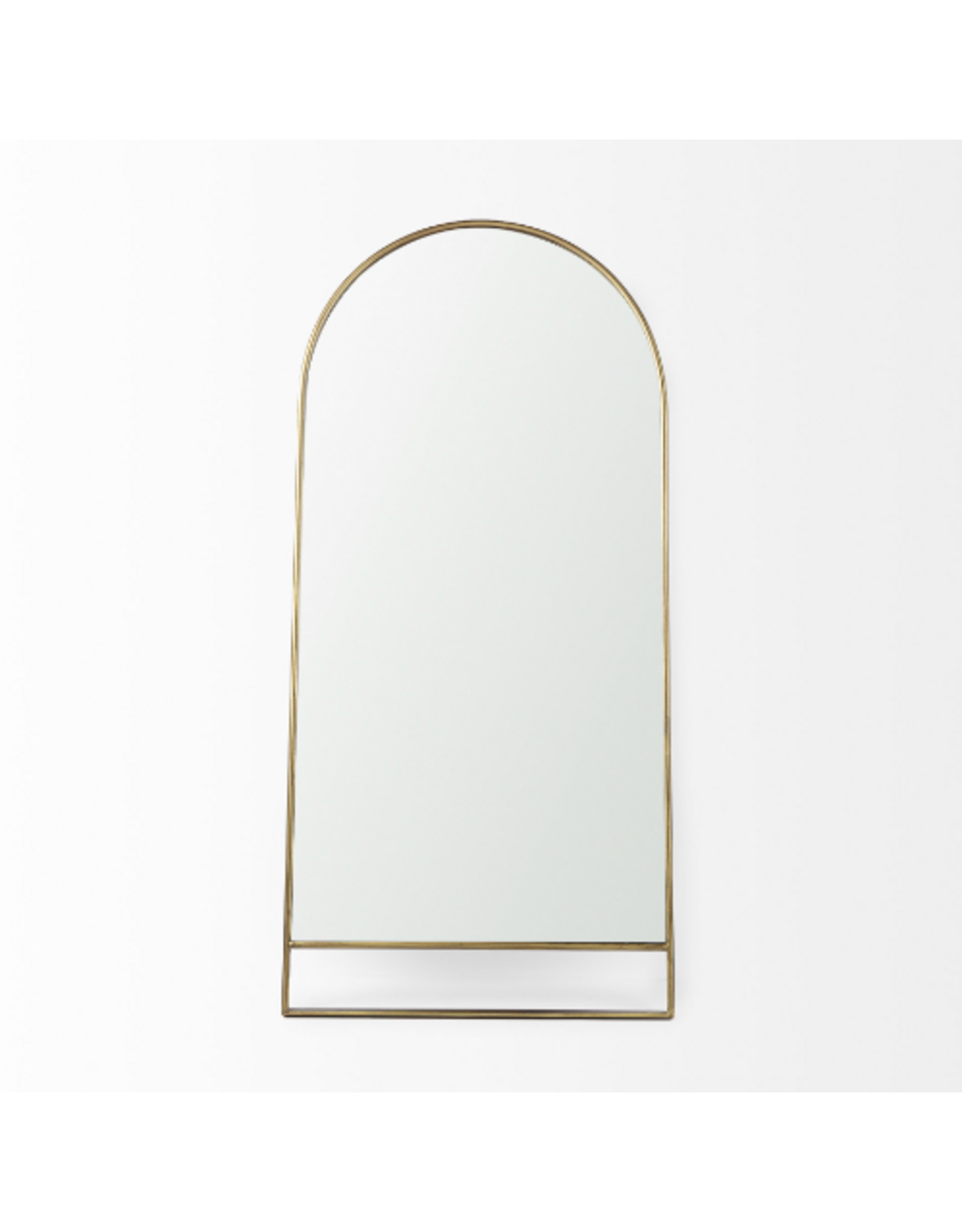 Sadie Arch Floor Mirror, Antique Gold  - 36x76