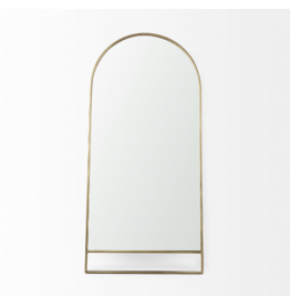 Sadie Arch Floor Mirror, Antique Gold  - 36x76