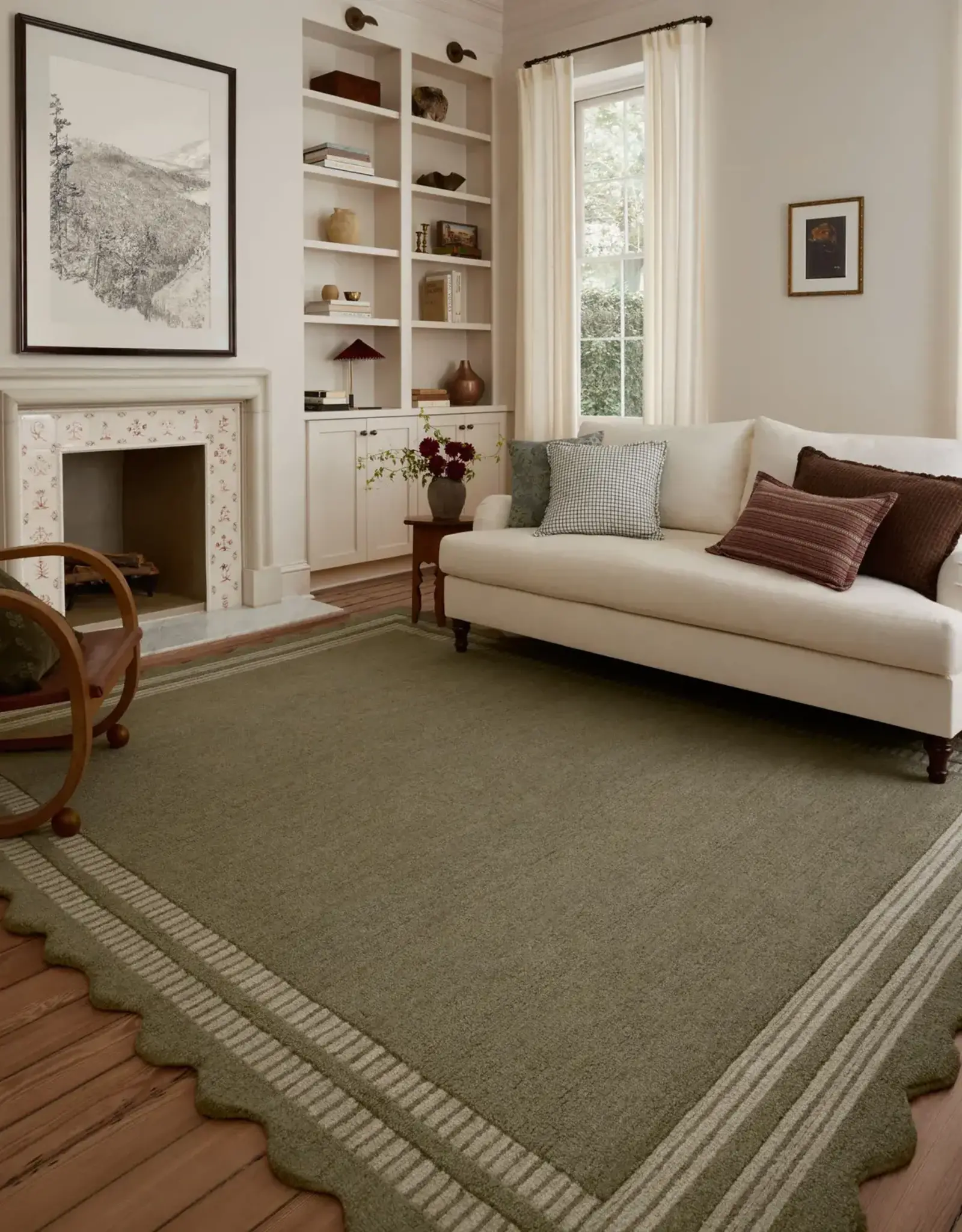 Scottie Rug - SCO-01 Olive/Pebble