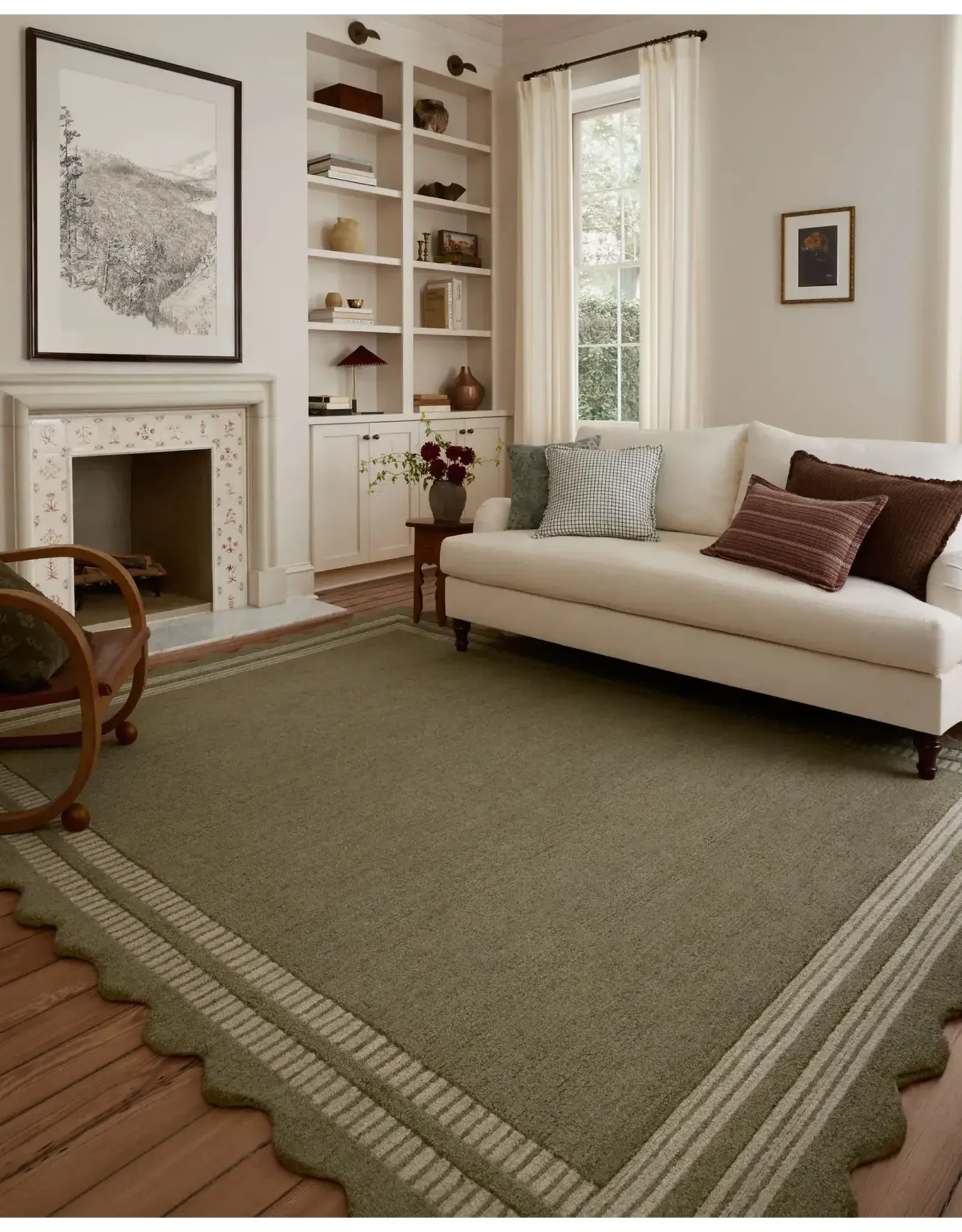 Scottie Rug - SCO-01 Olive/Pebble