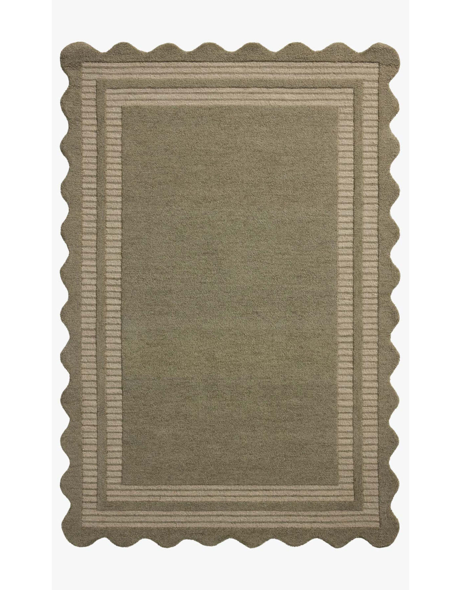 Scottie Rug - SCO-01 Olive/Pebble