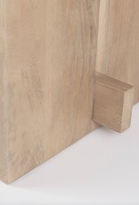 Aida Dining Table in Light Brown Wood