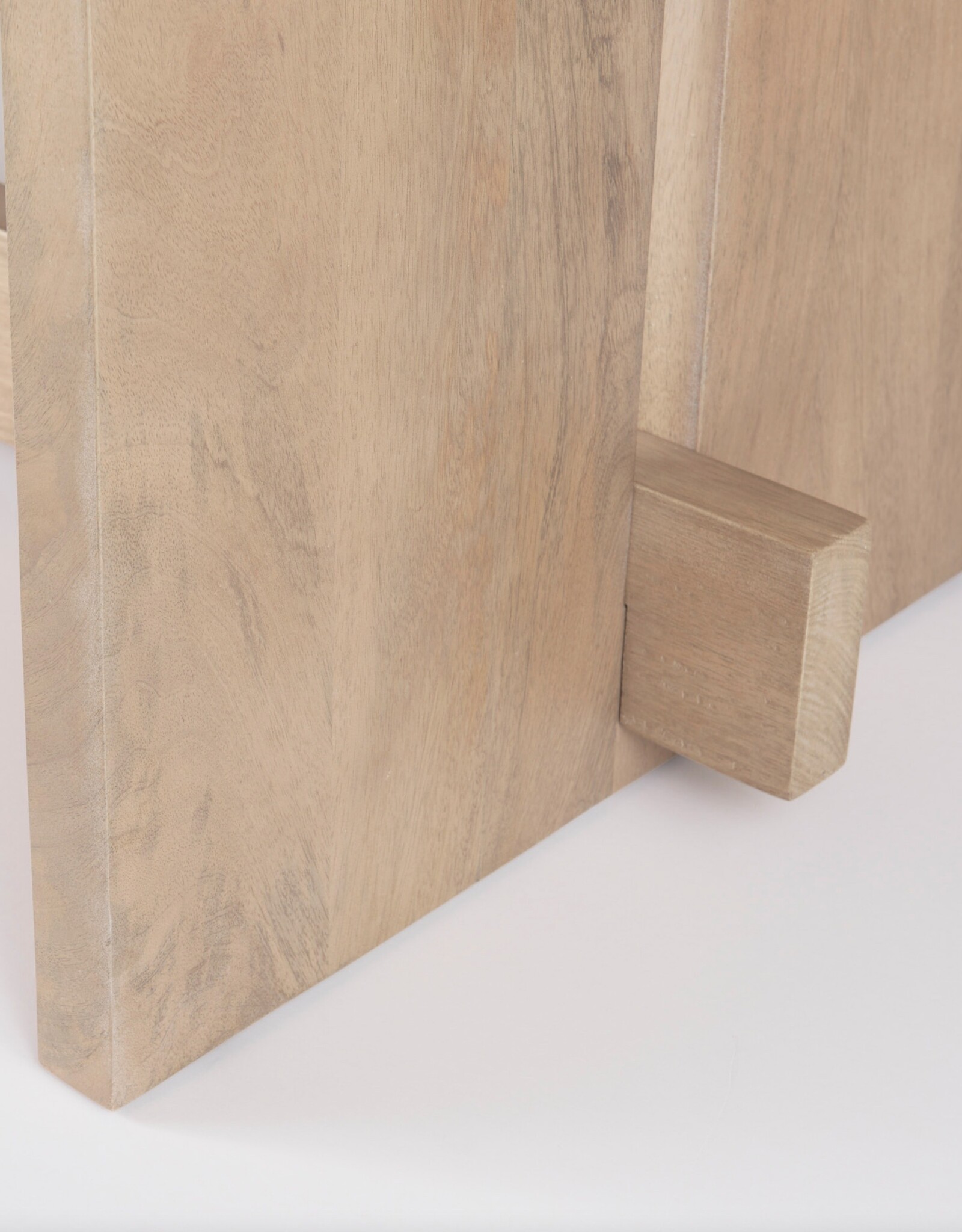 Aida Dining Table in Light Brown Wood