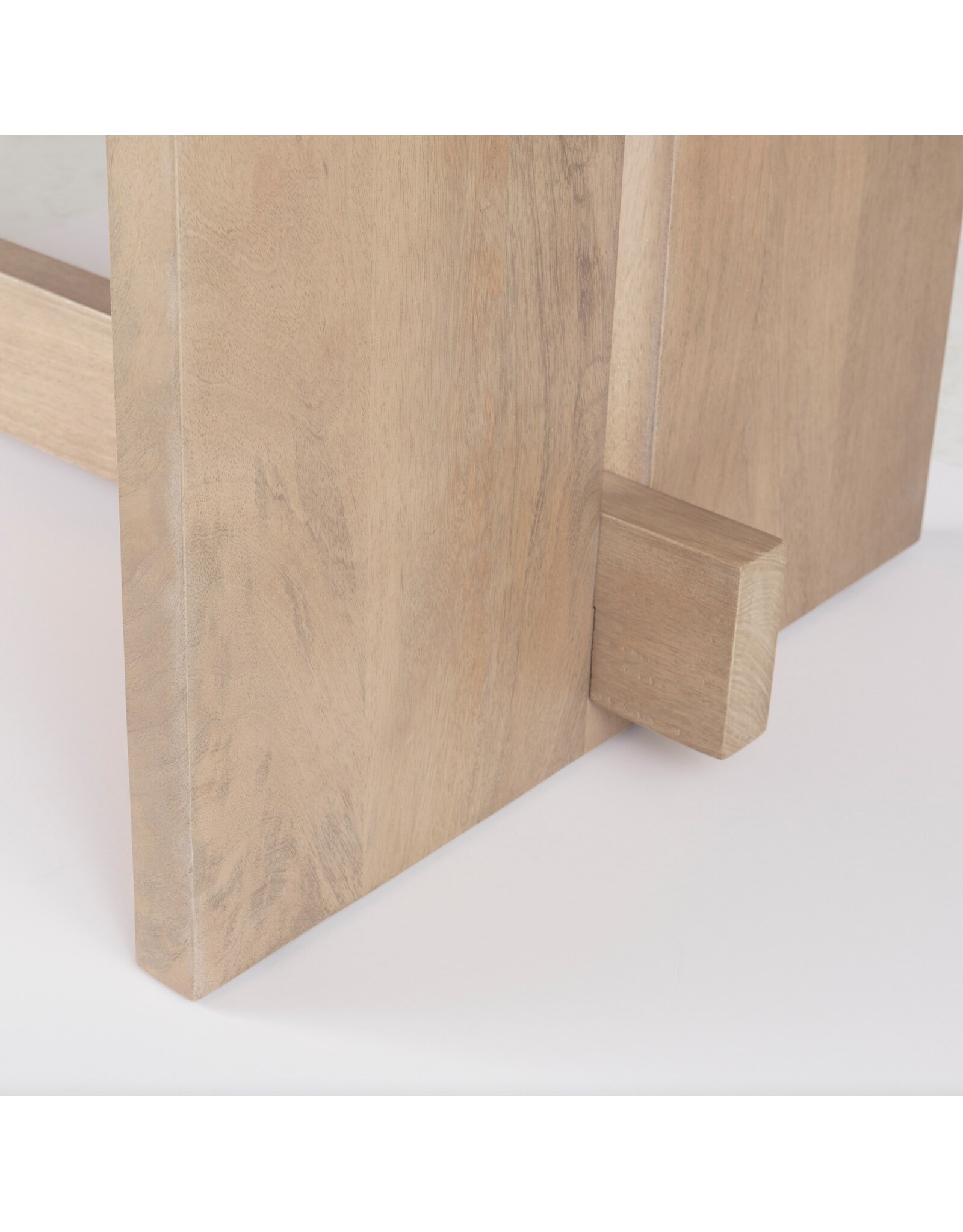Aida Dining Table in Light Brown Wood