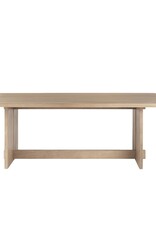 Aida Dining Table in Light Brown Wood