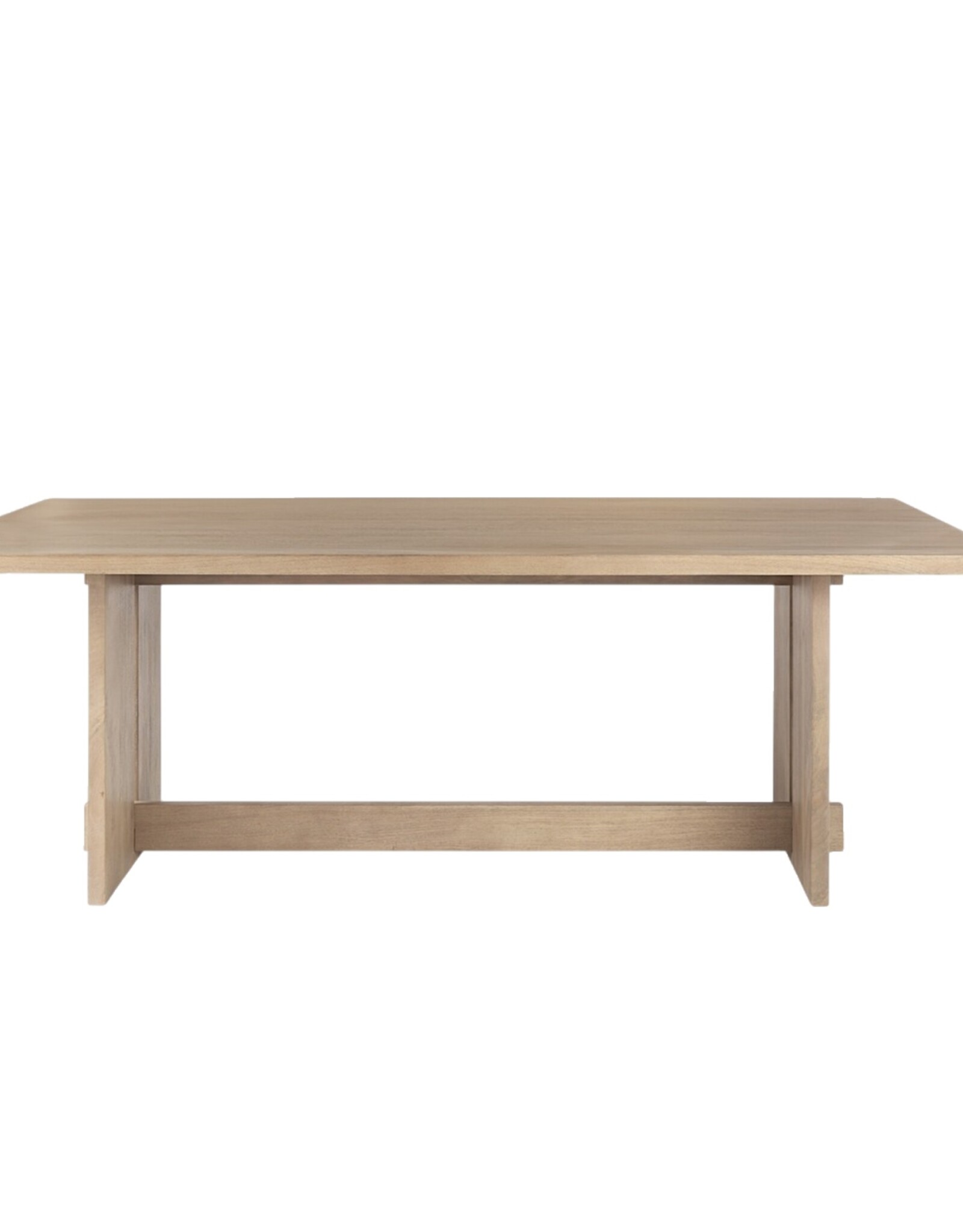 Aida Dining Table in Light Brown Wood