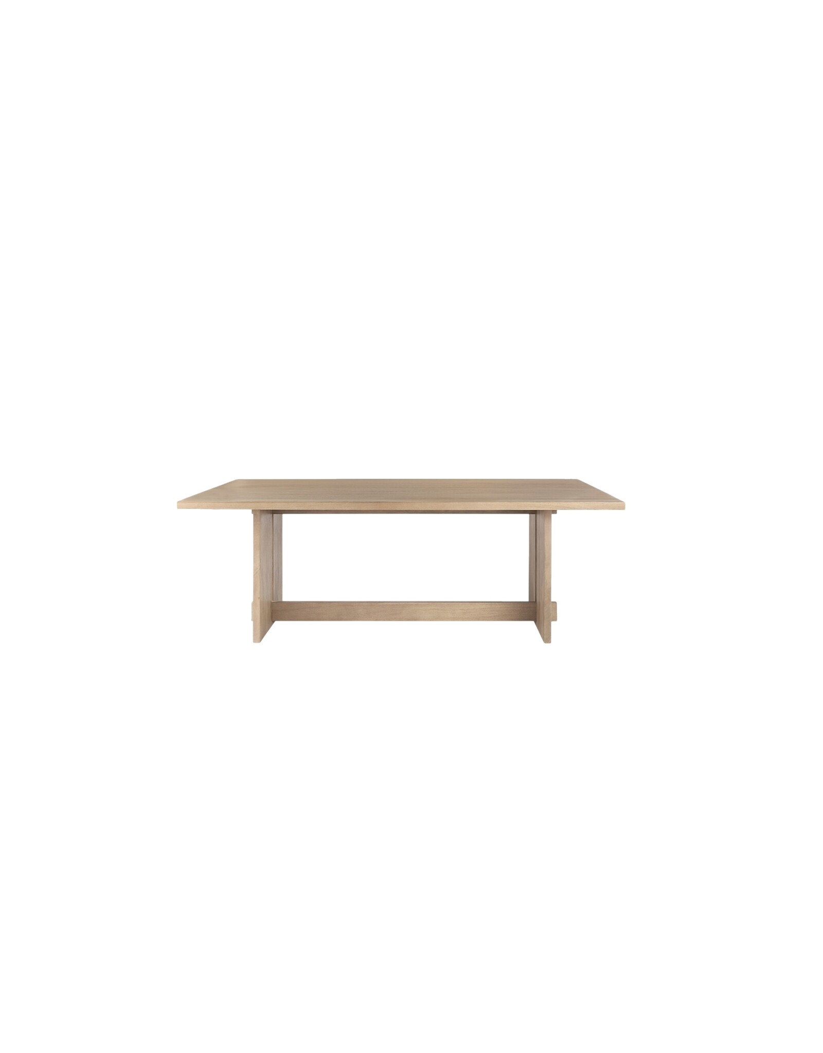 Aida Dining Table in Light Brown Wood