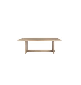 Aida Dining Table in Light Brown Wood - 84"x42"