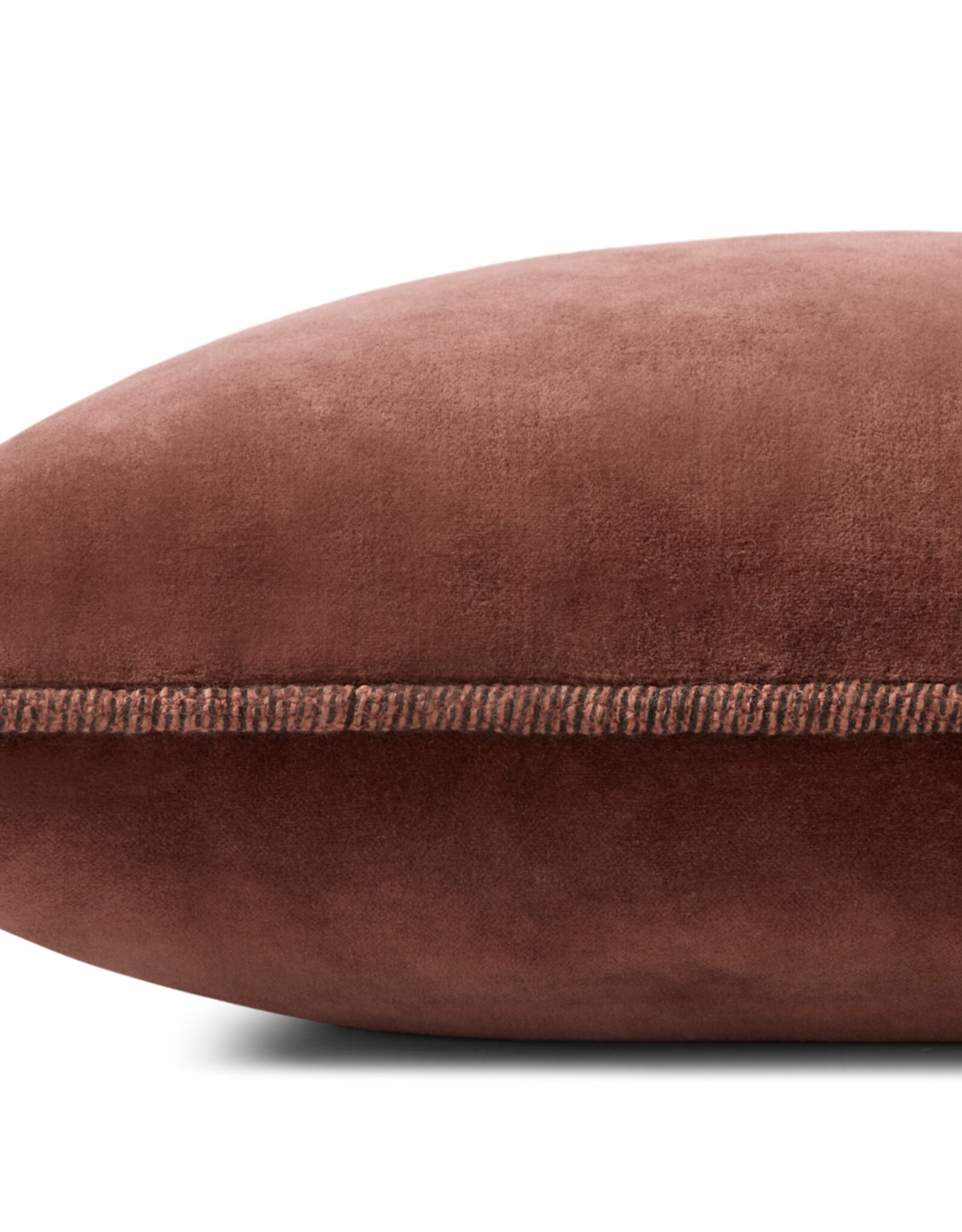 Chris Loves Julia × Loloi Velvet Pillow - Cinnamon, 13x21