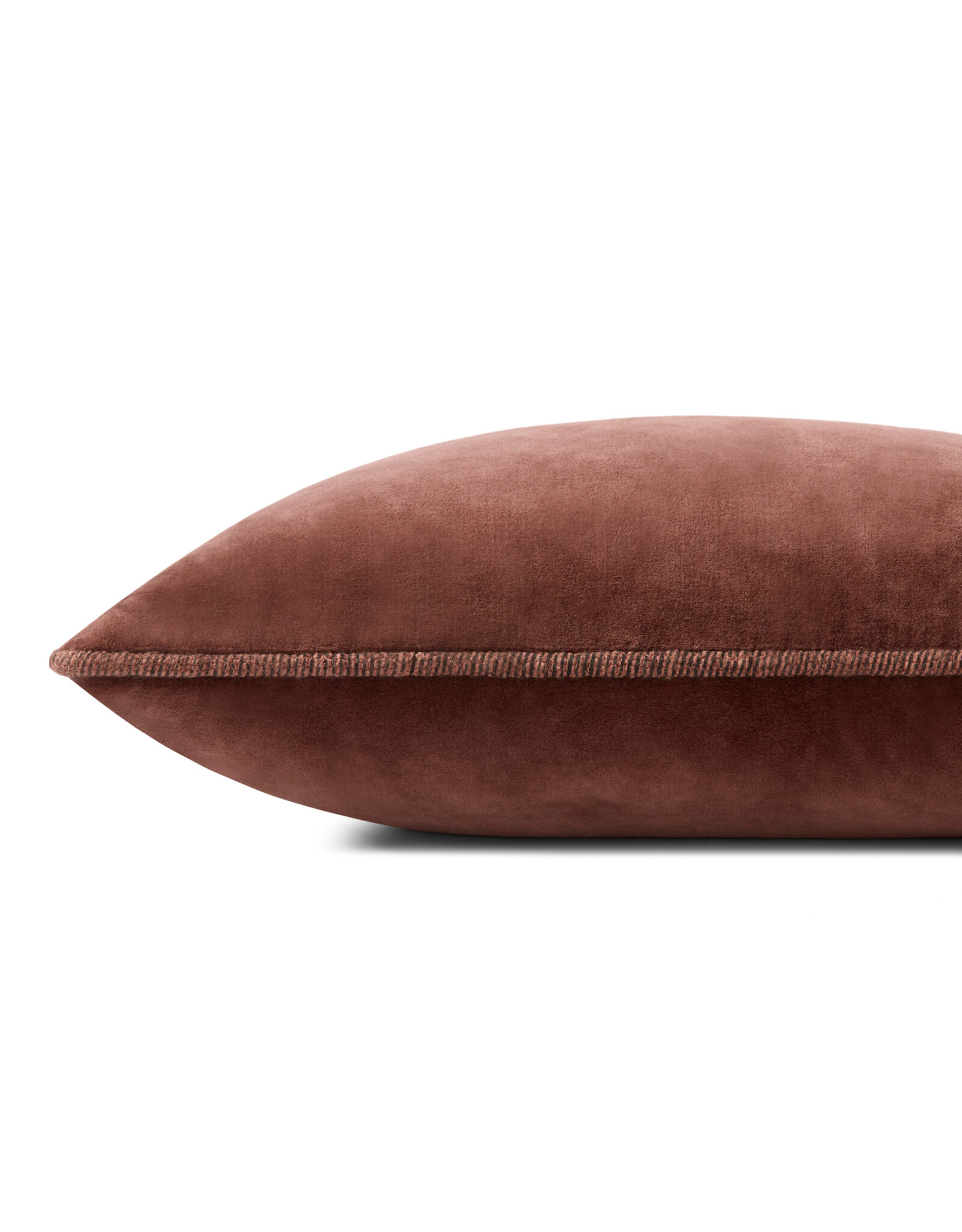 Chris Loves Julia × Loloi Velvet Pillow - Cinnamon, 13x21
