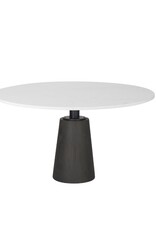 Maxwell Dining Table in Marble & Black