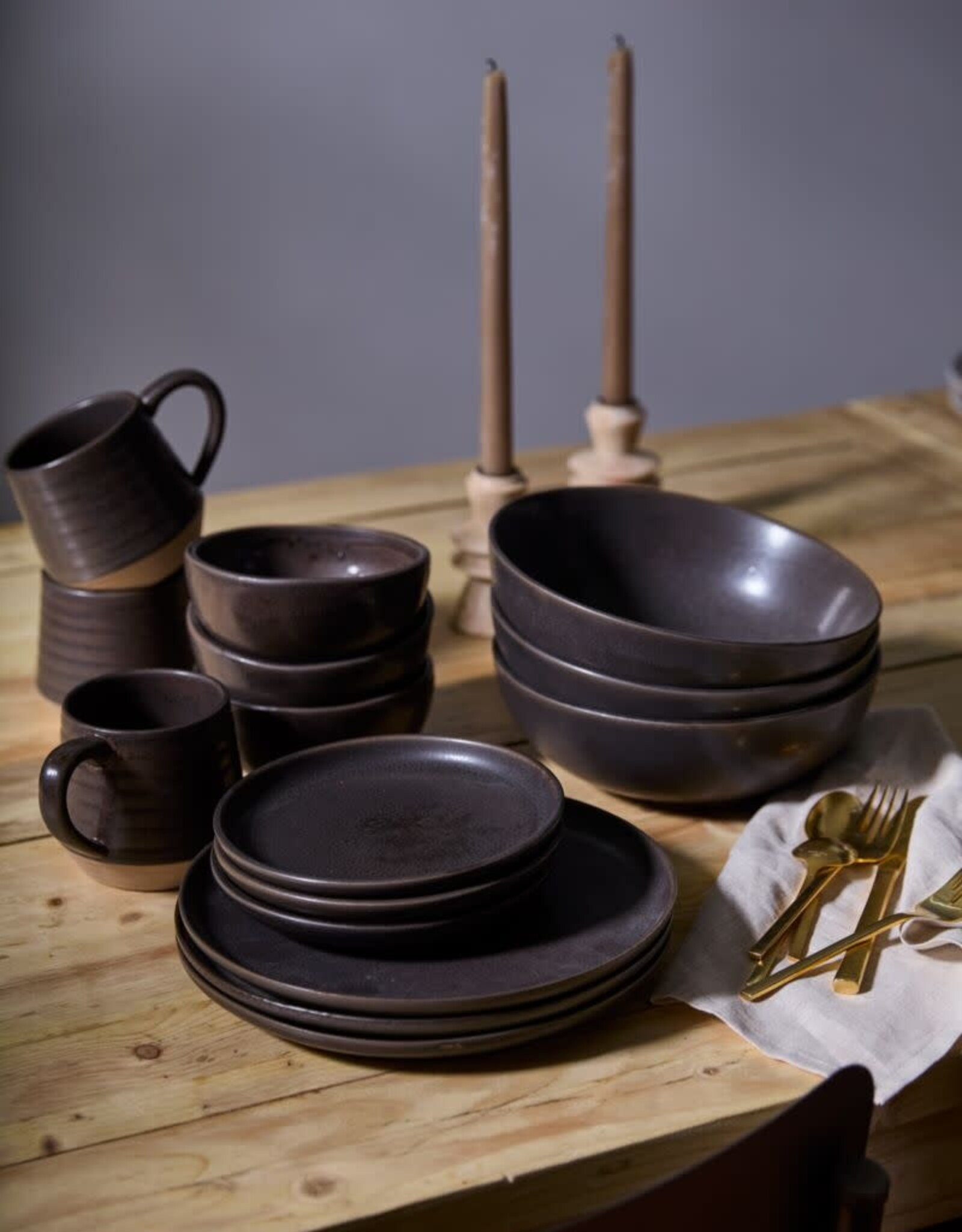 Kavala Side Plate, Espresso
