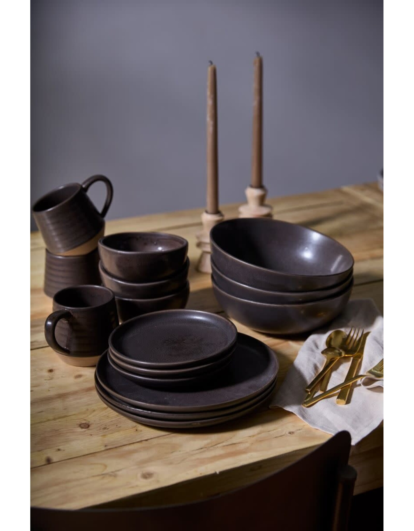 Kavala Side Plate, Espresso