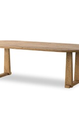 Ayla Dining Table in Worn Oak Veneer