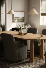 Ayla Dining Table in Worn Oak Veneer