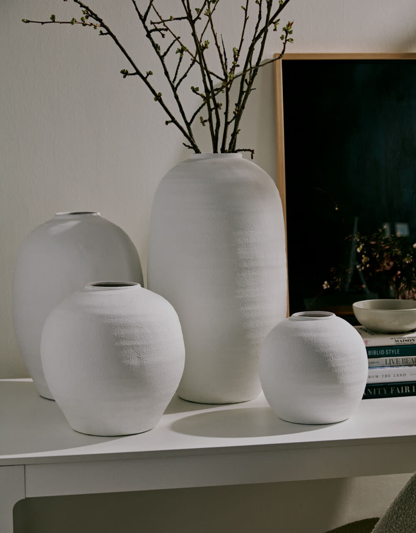 Konos Vase Tall, White