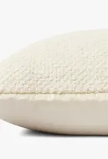 Loloi Fringe Edge Pillow - Ivory, 22x22