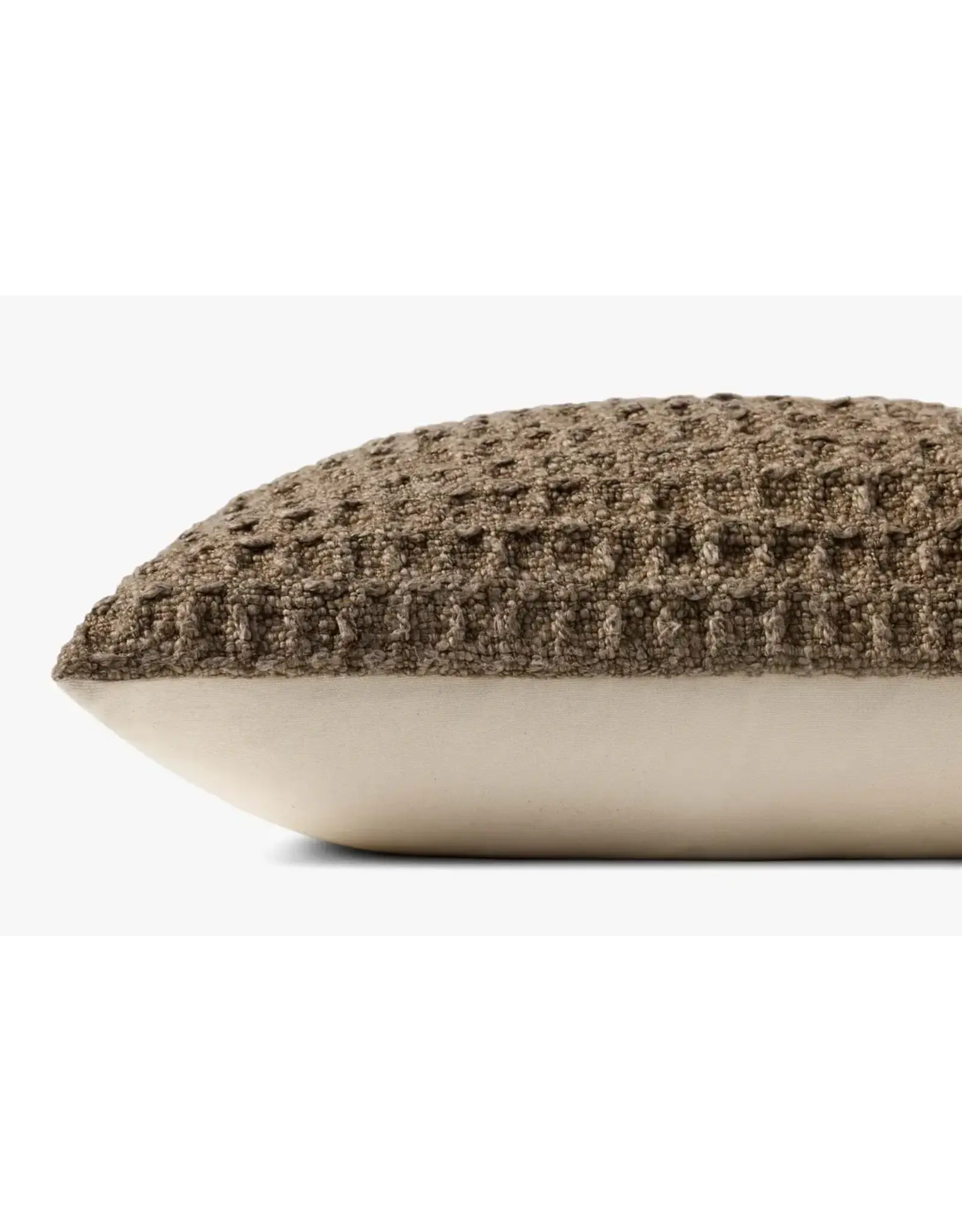 Amber Lewis x Loloi Brown Pillow, 22x22